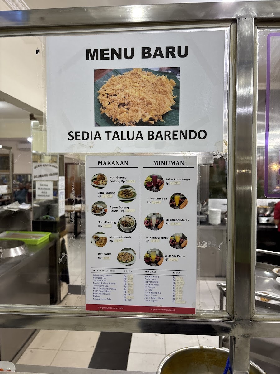Menu Rumah Makan Padang Sederhana-1