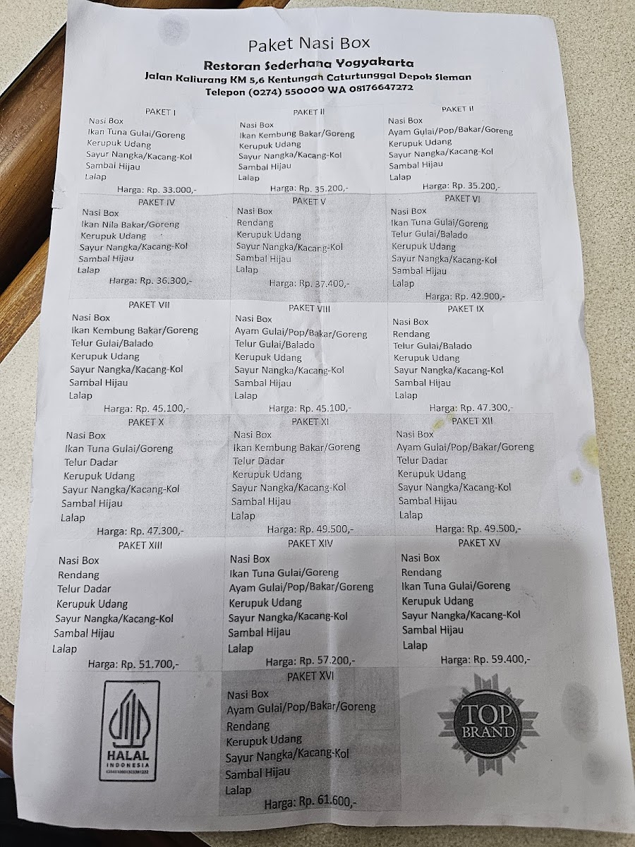 Menu Rumah Makan Padang Sederhana-4